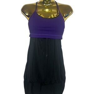 lululemon athletica Purple and Black Tank Top
